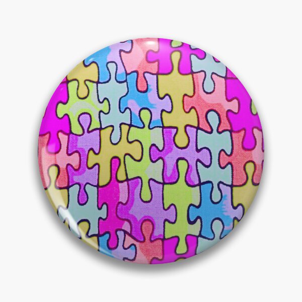 Item preview, Puzzle Piece Galore designed and sold by TotallyRetroArt.