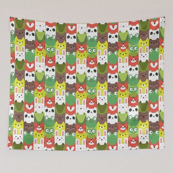 Item preview, Bright zoo pattern designed and sold by Capictures.