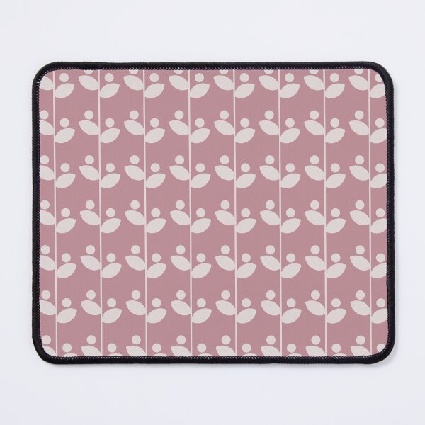 Item preview, Cute Minimalist Retro Leaves Pattern, Mid Century Modern Leaves Deep Pink designed and sold by scorpiolane.