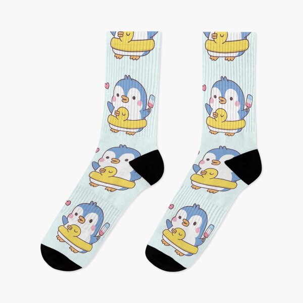 Item preview, Cute Penguin With Duck Pool Float designed and sold by rustydoodle.