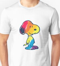 rainbow snoopy Unisex T-Shirt