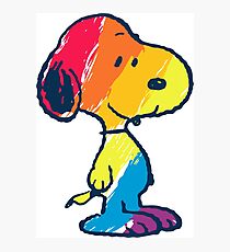 rainbow snoopy Photographic Print
