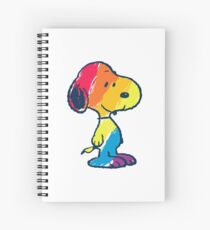 rainbow snoopy Spiral Notebook