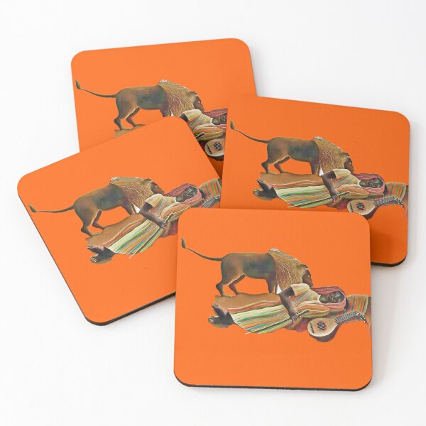 Item preview, Detail clip Henri Rousseau's The Sleeping Gypsy (La Bohémienne endormie) (1897) famous painting (digitally enhanced by WatermarkNZ Press)  designed and sold by CristalleLisa.