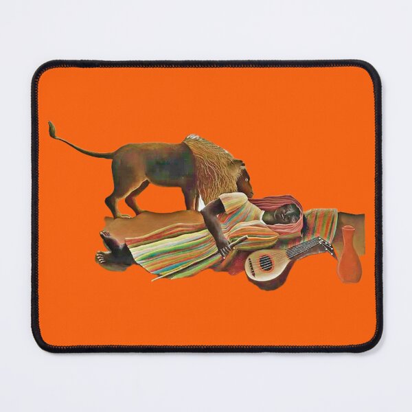 Item preview, Detail clip Henri Rousseau's The Sleeping Gypsy (La Bohémienne endormie) (1897) famous painting (digitally enhanced by WatermarkNZ Press) designed and sold by CristalleLisa.