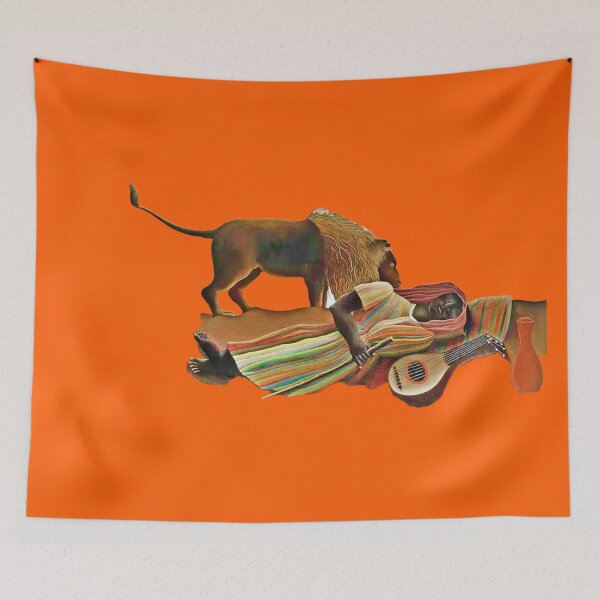 Item preview, Detail clip Henri Rousseau's The Sleeping Gypsy (La Bohémienne endormie) (1897) famous painting (digitally enhanced by WatermarkNZ Press)  designed and sold by CristalleLisa.