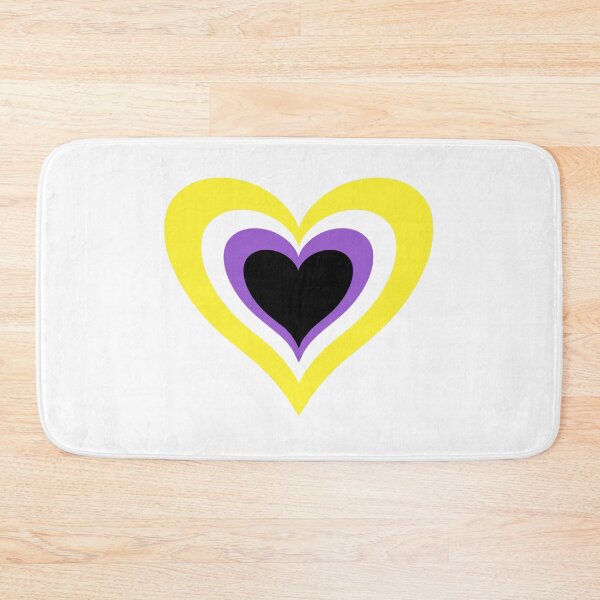 Item preview, Non-Binary Flag Heart  designed and sold by AllieJae.