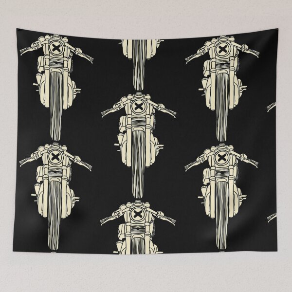 Item preview, Vintage Hand Drawn Cafe Bike Racer designed and sold by Crow Loftis.