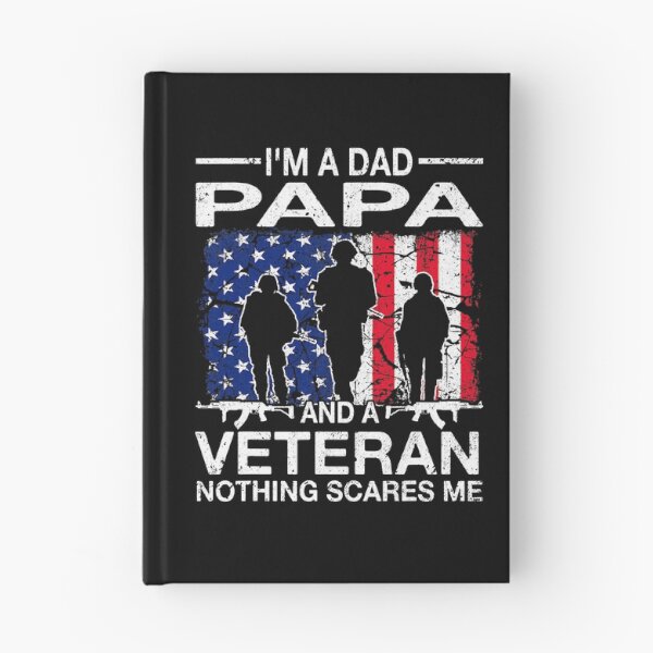 Item preview, I'm A Dad Papa And A Veteran Nothing Scares Me Father's Day designed and sold by Xtjjae.