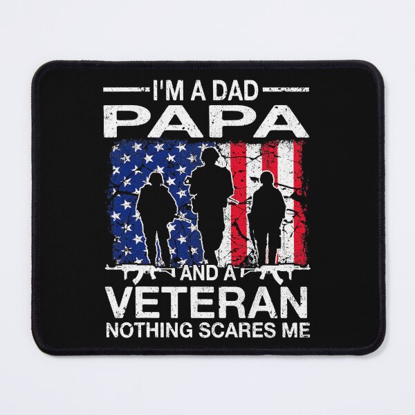 Item preview, I'm A Dad Papa And A Veteran Nothing Scares Me Father's Day designed and sold by Xtjjae.
