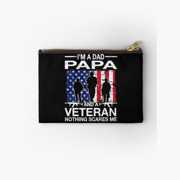 Item preview, I'm A Dad Papa And A Veteran Nothing Scares Me Father's Day designed and sold by Xtjjae.