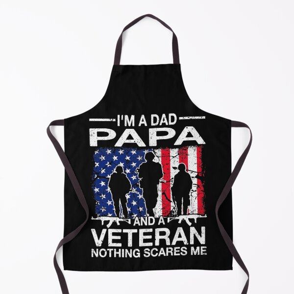 Item preview, I'm A Dad Papa And A Veteran Nothing Scares Me Father's Day designed and sold by Xtjjae.