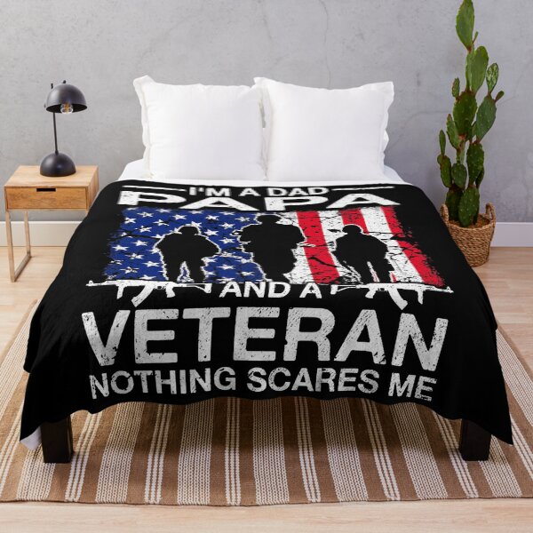 Item preview, I'm A Dad Papa And A Veteran Nothing Scares Me Father's Day designed and sold by Xtjjae.