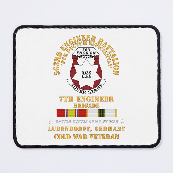 Item preview, Army - 563rd Engineer Bn (Super), 7th Eng Bde, Ludendorff, Germany w COLD SVC X 300 designed and sold by Military Insignia Products.