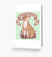 Inspirational Bull Terrier Greeting Card