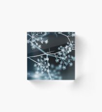 Bloque acrílico Midnight Glow. Dark Floral