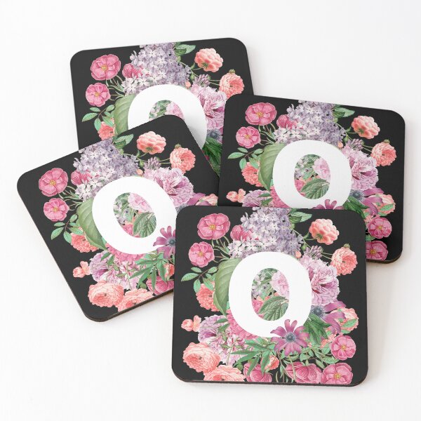 Item preview, Monogram Letter O with Vintage Flowers designed and sold by Trish Dish.