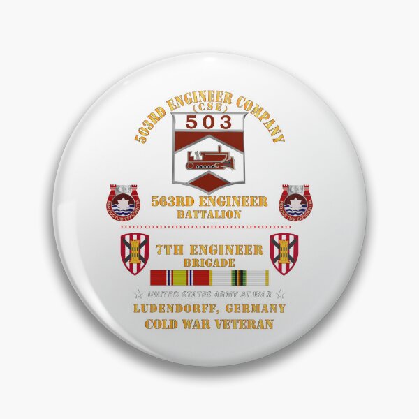 Artikelvorschau, Armee – 503. Ingenieurkompanie, 563. Pionierbataillon, 7. Ingenieurbrigade, Ludendorff, Deutschland mit COLD SVC X 300 entworfen und verkauft von Military Insignia Products.