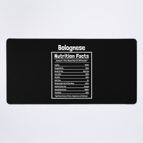 Item preview, Bolognese Nutrition Facts Funny Dog Gift designed and sold by Guarddogdrive.