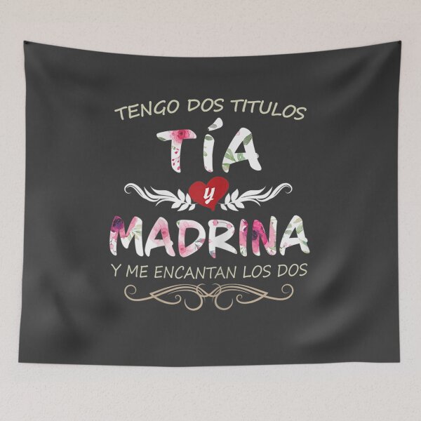 Item preview, Womens Playera de Mujer Tengo dos Titulos Tia y Madrina Dia de Mama designed and sold by studiorabit.