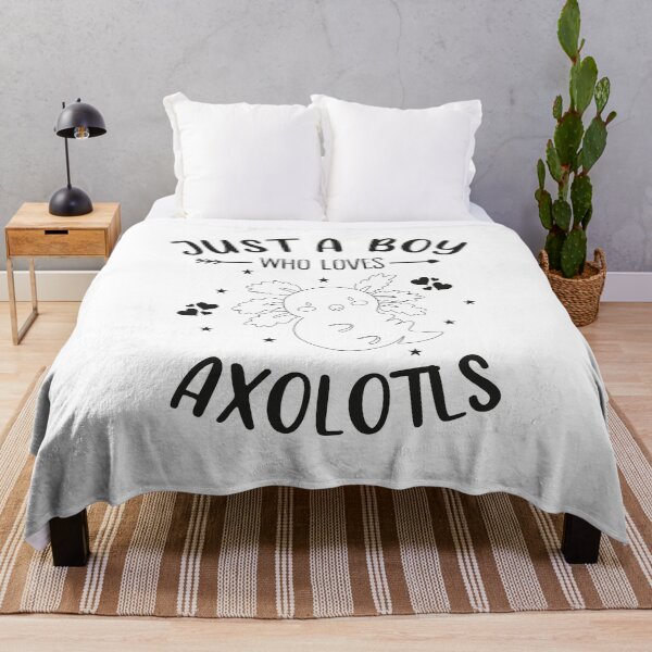 Item preview, Funny Axolotl Quote, Mexican Walking Fish, Just A Boy Who Loves Axolotls designed and sold by PRINTED ..