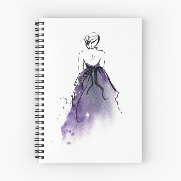 Item preview, Dreamy Purple Dress Fashion Illustration designed and sold by coraeklund.
