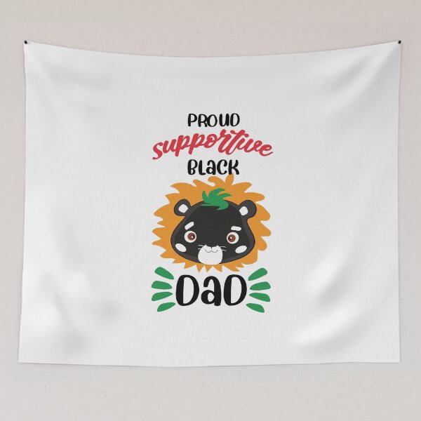 Item preview, Proud Supportive Black Dad , Dad Lion designed and sold by HanyAlashkar.