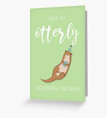 Otterly wundervoller Geburtstag! Grußkarte