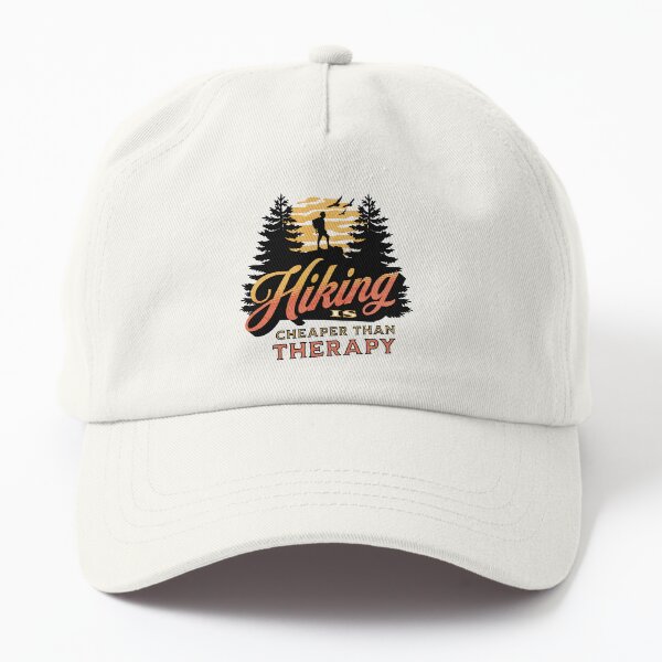 Item preview, Hiking Is Cheaper Than Therapy - designed and sold by hijackhippo.