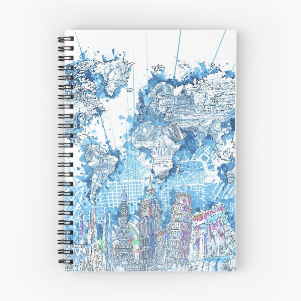 Item preview, world map designed and sold by BekimART.