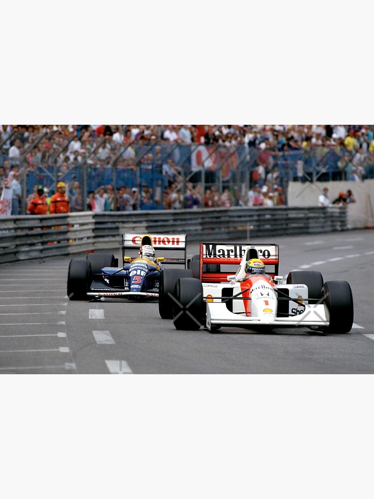 Ayrton Senna vs Nigel Mansell Greeting Card