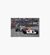 Ayrton Senna vs Nigel Mansell at Monaco '92 Art Board