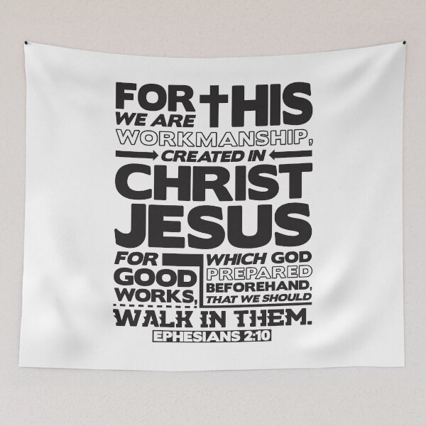 Item preview, Ephesians 2:10 Created in Christ Jesus designed and sold by plushism.