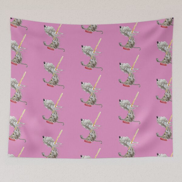 Item preview, Dog on a Swing, Bedlington Terrier designed and sold by The Quaint and Quirky.