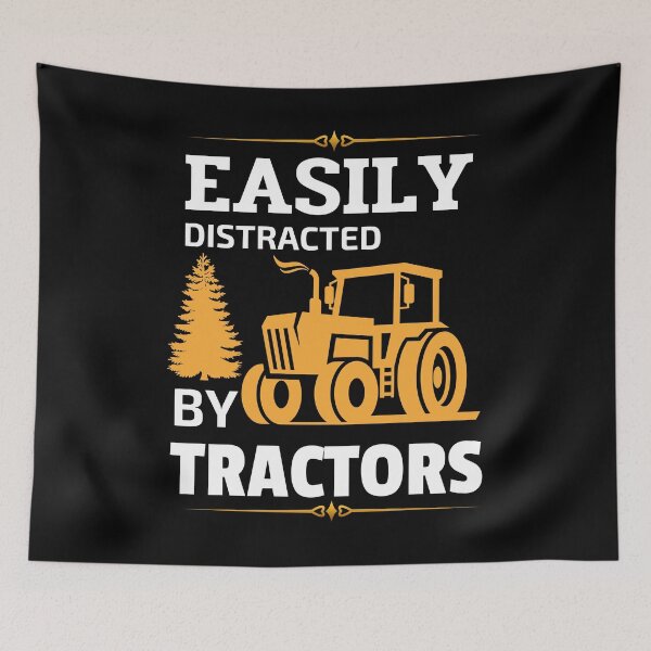 Item preview, Easily Distracted By Tractors Funny Farmer. designed and sold by JoshBulky.