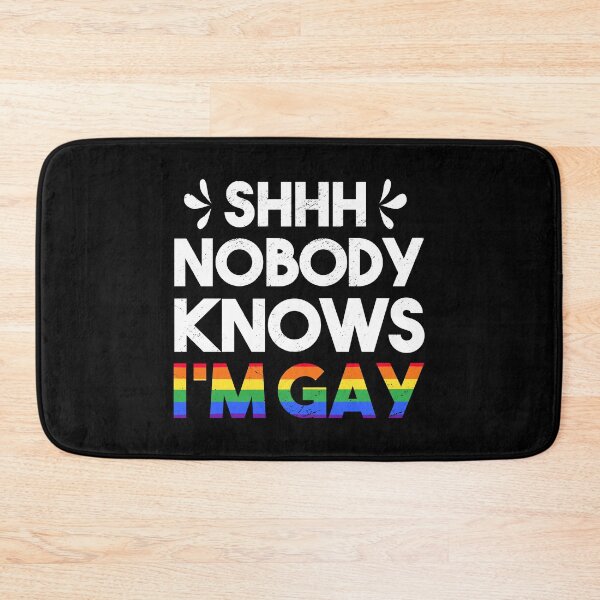 Item preview, Nobody Knows I'm Gay Funny LGBTQ Support Rainbow Pride designed and sold by haselshirt.