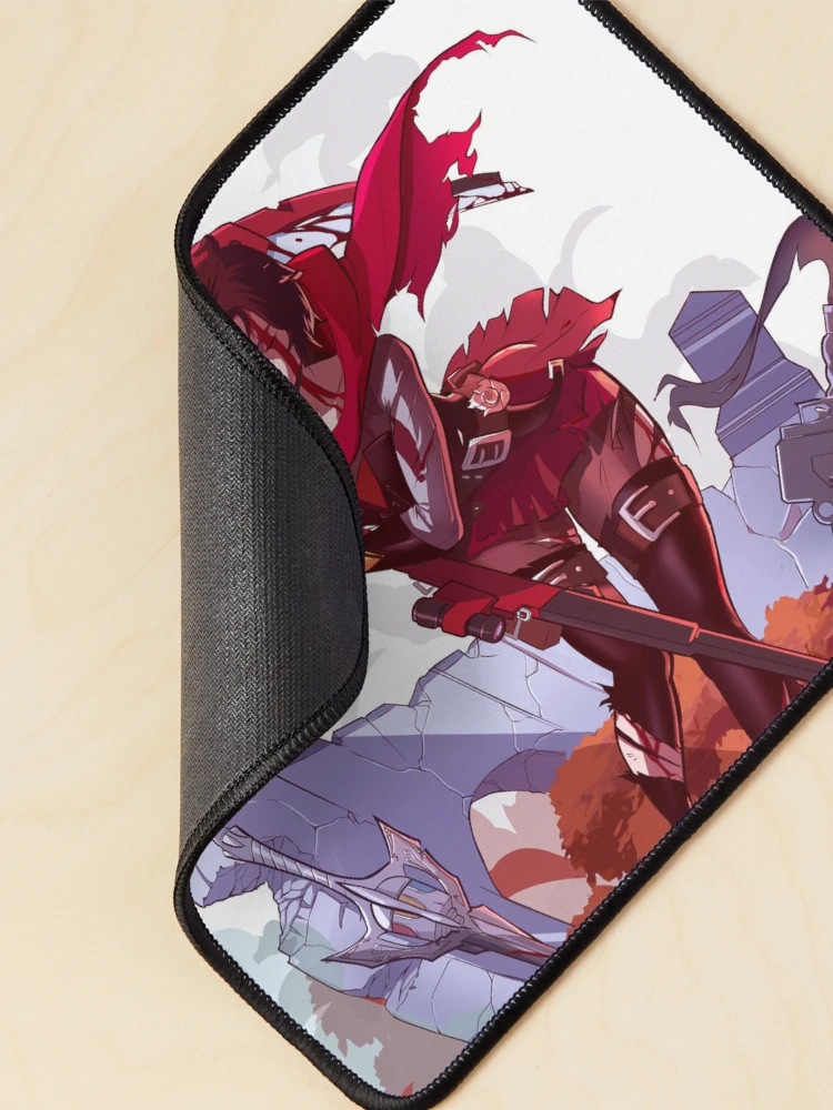 Thumbnail 2 of 5, Mouse Pad, Red Like Roses designed and sold by Ridd-Li.