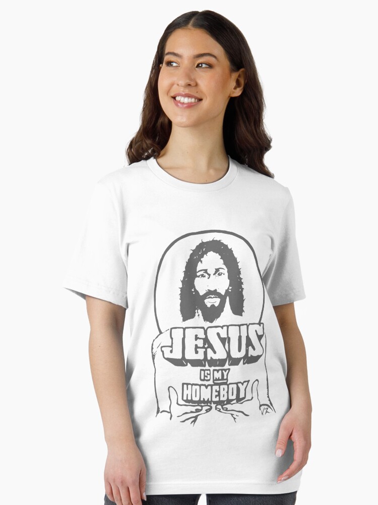Thumbnail 2 of 7, Essential T-Shirt, Jesus is my homeboy designed and sold by HttpLior.
