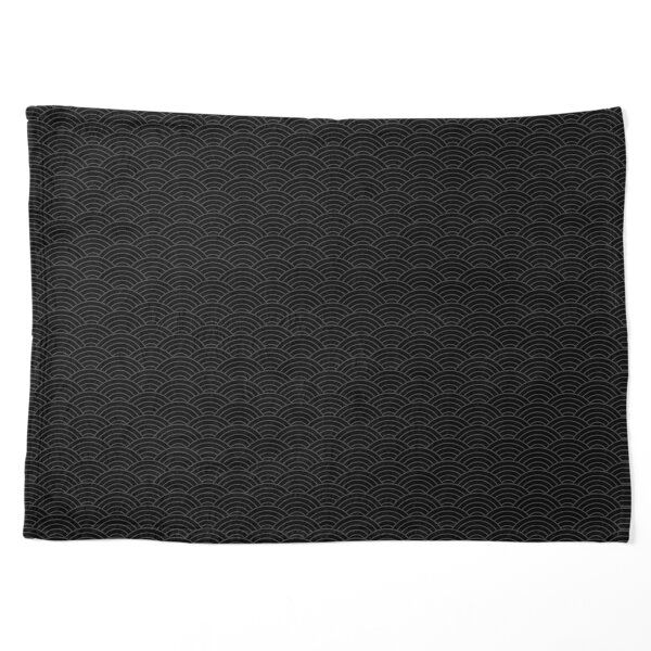 Japanese Seigaiha Dark Pattern Pet Blanket