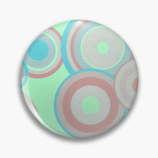 Item preview, Retro Inspired Geometric Circles - Mint Green designed and sold by TotallyRetroArt.