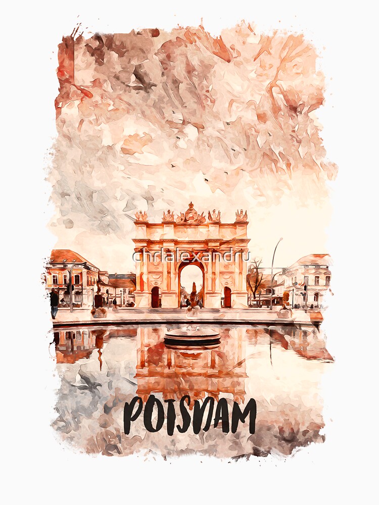 Potsdam Germany city watercolor Classic T-Shirt