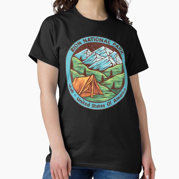 Vista previa del artículo con la obra «Camping en el Parque Nacional Zion», diseñado y vendido por JordanHolmes.
