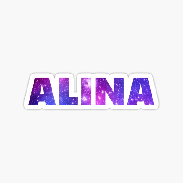"Alina" Sticker by lucy-mac | Redbubble