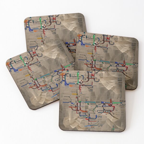 Item preview, Metro Map | Artificial Inteligence Generated Art designed and sold by AllAboutAI.