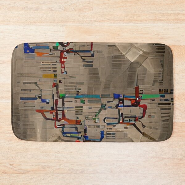 Item preview, Metro Map | Artificial Inteligence Generated Art designed and sold by AllAboutAI.