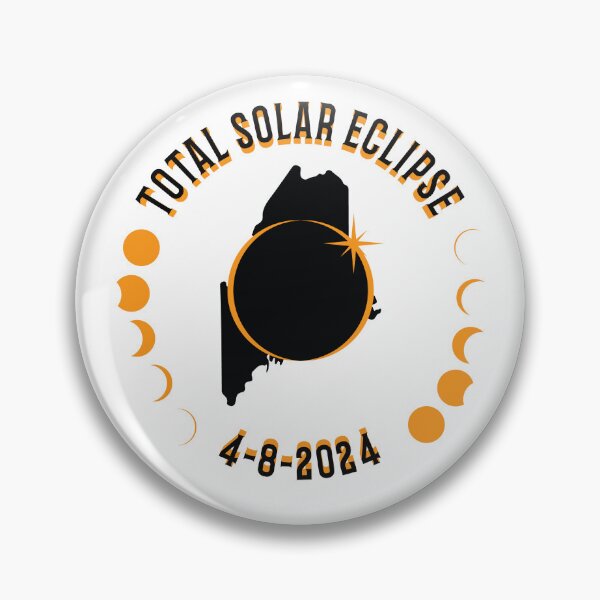 Item preview, Maine Total Solar Eclipse Path 2024 Eclipse Souvenir  designed and sold by The Junto Shop.