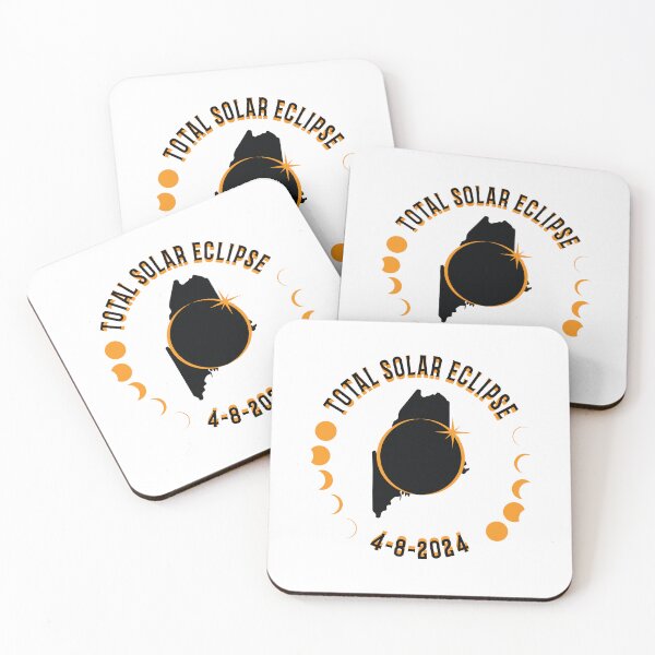 Item preview, Maine Total Solar Eclipse Path 2024 Eclipse Souvenir  designed and sold by The Junto Shop.