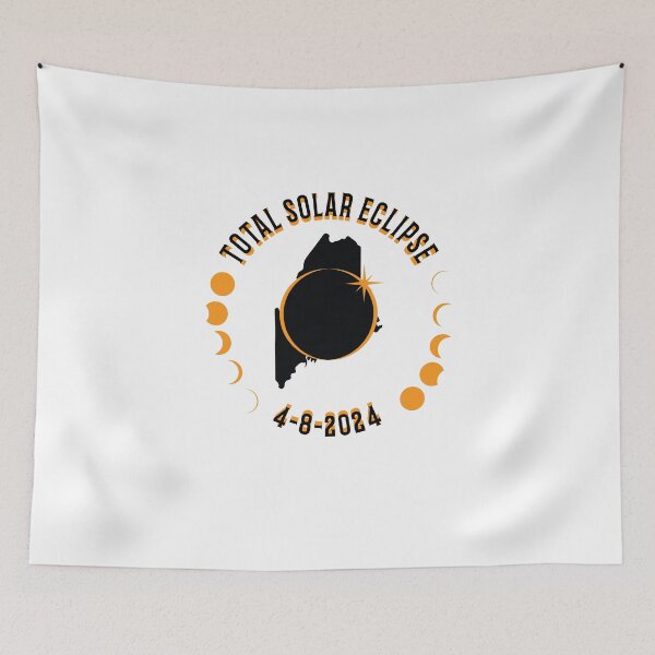 Item preview, Maine Total Solar Eclipse Path 2024 Eclipse Souvenir  designed and sold by The Junto Shop.