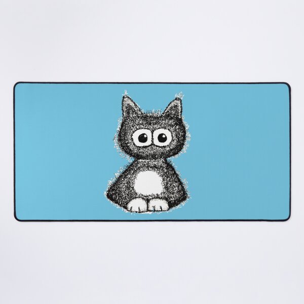 Item preview, Black Whimsical Black Cat with Cute Eyes designed and sold by The Quaint and Quirky.