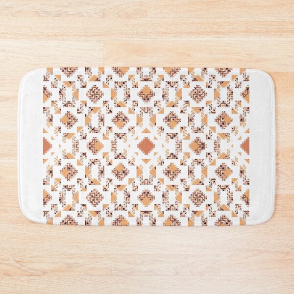 Item preview, The little triangle fabric design in earth tone seamless pattern designed and sold by MyMemoriesArts.